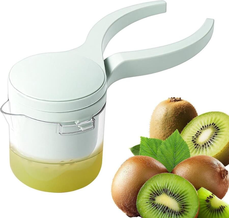 Handige Citroenpers Fruittractor Keuken Vers Sap Maken Ergonomische Grip ABS 114 x 12 cm Groen