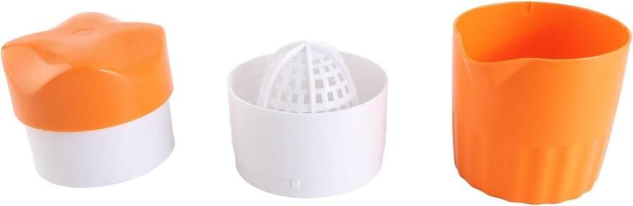 Handige Citruspers Keuken Gadget Verse Sapjes Maken Eenvoudig in Gebruik 9 x 17.5 cm Oranje