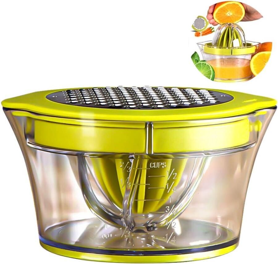 Handige Citruspers Sap Maker Verse Sappen Maken 4-in-1 Multifunctioneel 400 ml Groen
