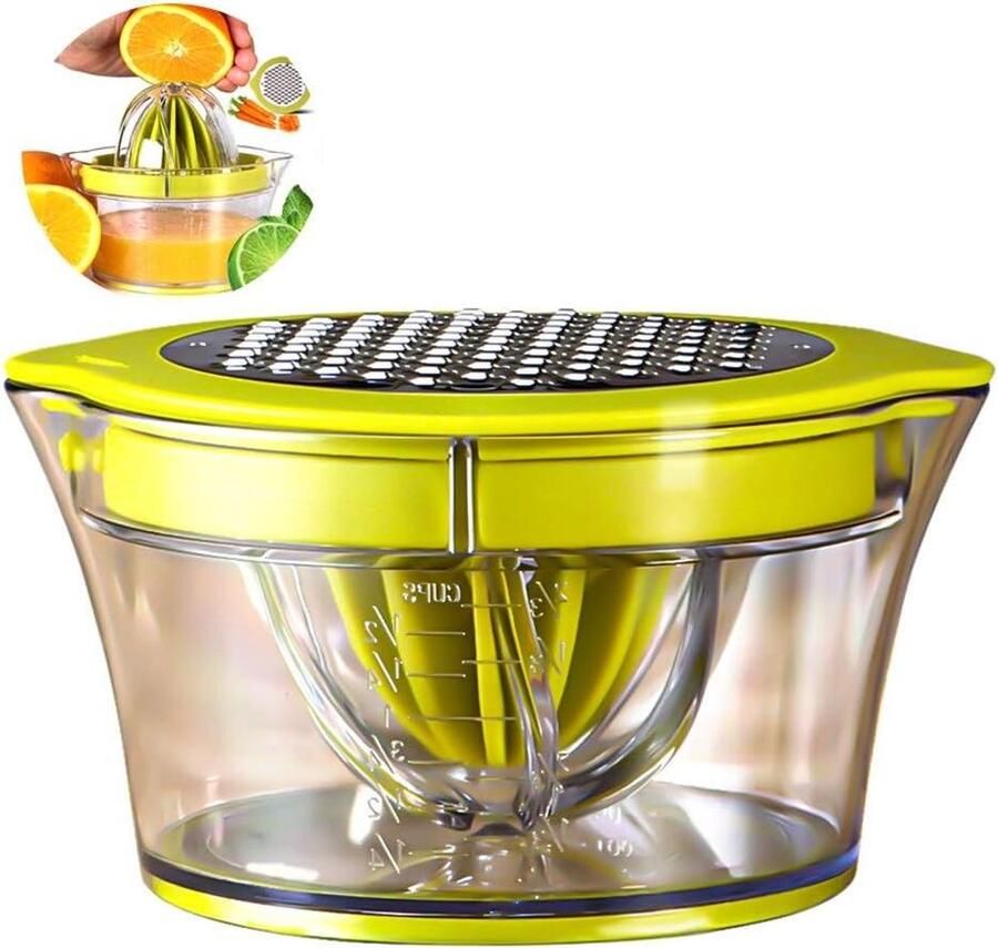 Handige Citruspers Sap Maker Verse Sappen Maken 4-in-1 Multifunctioneel 400 ml Groen