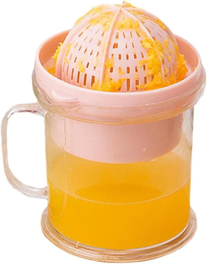 Handige Limoenpers Fruit Squeezer Sap Maken Moeiteloos Scheiden 15 x 12 x 15 cm Roze