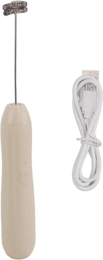 Handige Melkopschuimer Drankmixer Koffie Maken 3 Snelheden USB Oplaadbaar Khaki