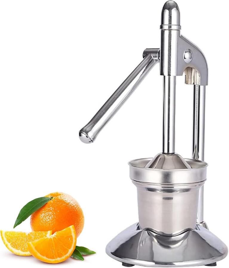 Handige Sapcentrifuge Citruspers Keuken Vers Sap Maken Roestvrij Staal 165 x 365 cm Zilver