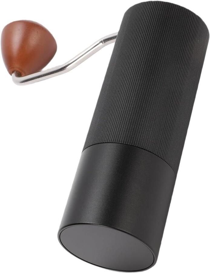 Handkoffiemolen Koffiemolen Hout Verse Koffie 55 Maalinstellingen 25g Capaciteit Zilver