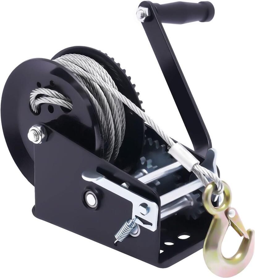 Handlier 3307 lbs handlier professionele kabellier handlier Dual Gear handlier handslinger max. draagkracht 1500 kg 10 meter lange draadkabel overbrengingsverhouding 4:1 8:1