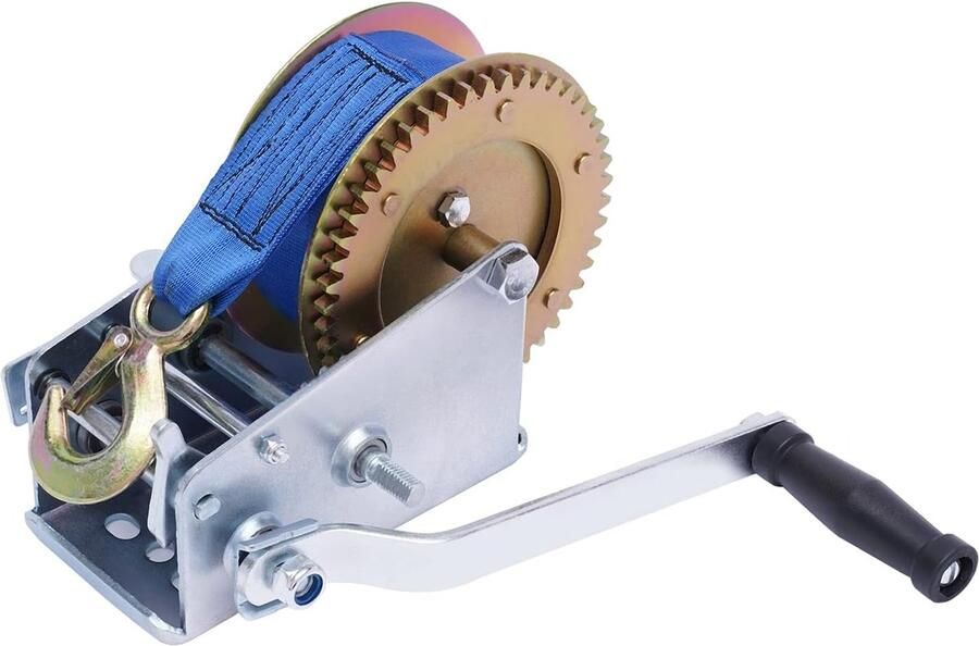 Handlier kabellier professionele riemlier riem 10 m handlier lier bootenlier handmatige handkabel bootlier voor werkplaats garage aanhanger Dinghi hout 1588 kg