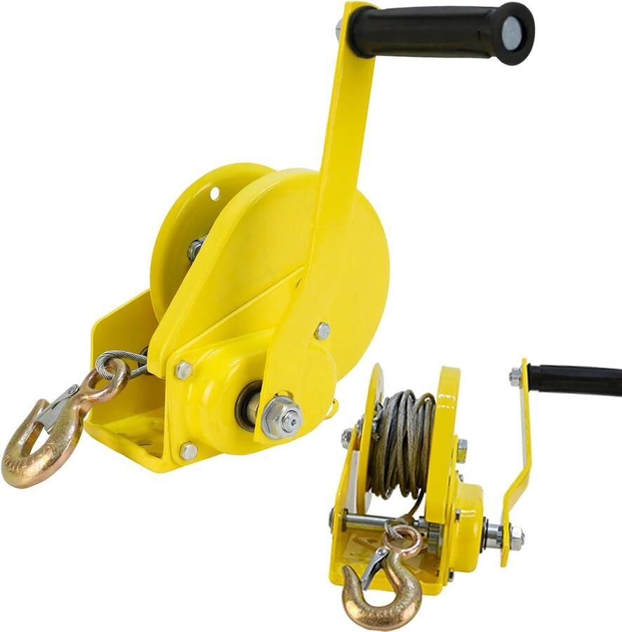 Handlier met rem 1200 lb 545 kg 10 m autolier met automatische rem handlier geremd handlier zonder montage voor auto boot aanhanger kraangereedschap