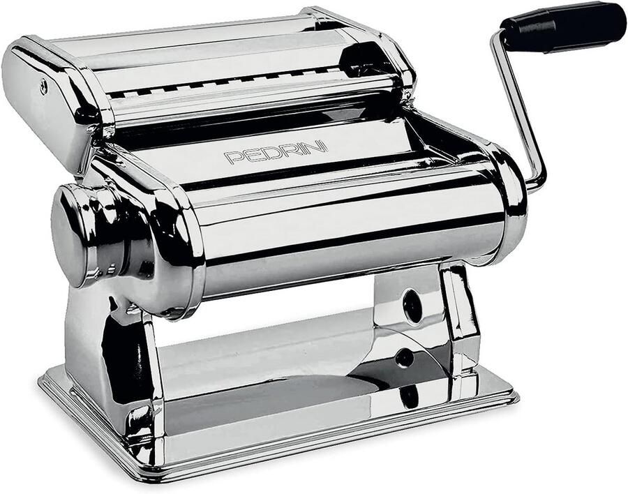 Handmatig Pastamachine van Staal voor Tagliatelle Lasagne en Tagliolini Inclusief 3 Matrijzen