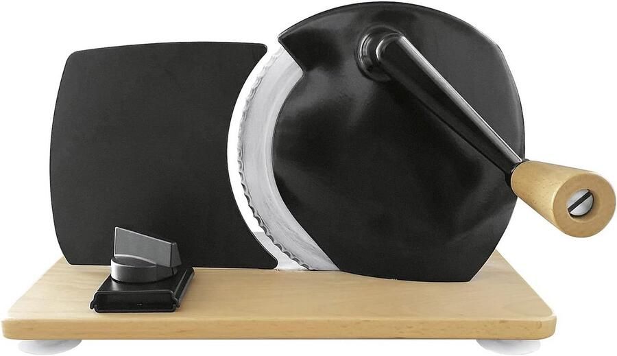 Handmatige Alles Snijmachine met Houten Onderplaat Zwart