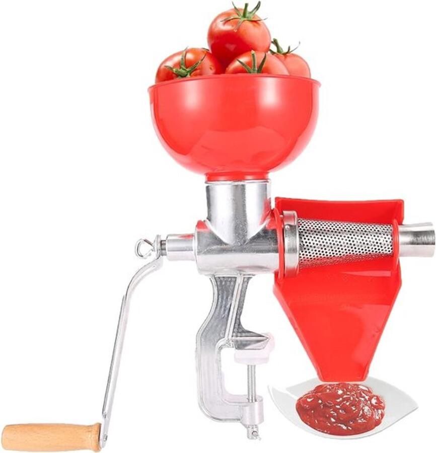 Handmatige Aluminium Citruspers voor het Uitpersen van Fruit Tomaten en Groenten Compacte Pers 27x34x22cm
