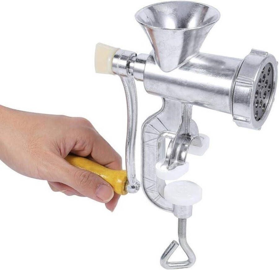 Handmatige Aluminium Legering Grinder Handmatig Bediende Vleesmolen voor Runderworst Hakmolen Keukentafel Thuis Manual Chopper Tool