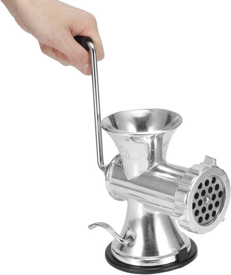 Aluminum alloy handmatige vleesmolen worstvuller voor thuis RVS Gehaktmolen voor rundvlees en kip Keukenaccessoire - Foto 2