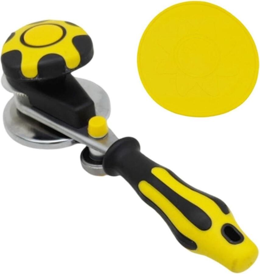 Handmatige Blikverzegelaar Bliksealer Keuken Voedsel Conserveren Ergonomische Antislip Grip 24.5 cm Lengte Geel