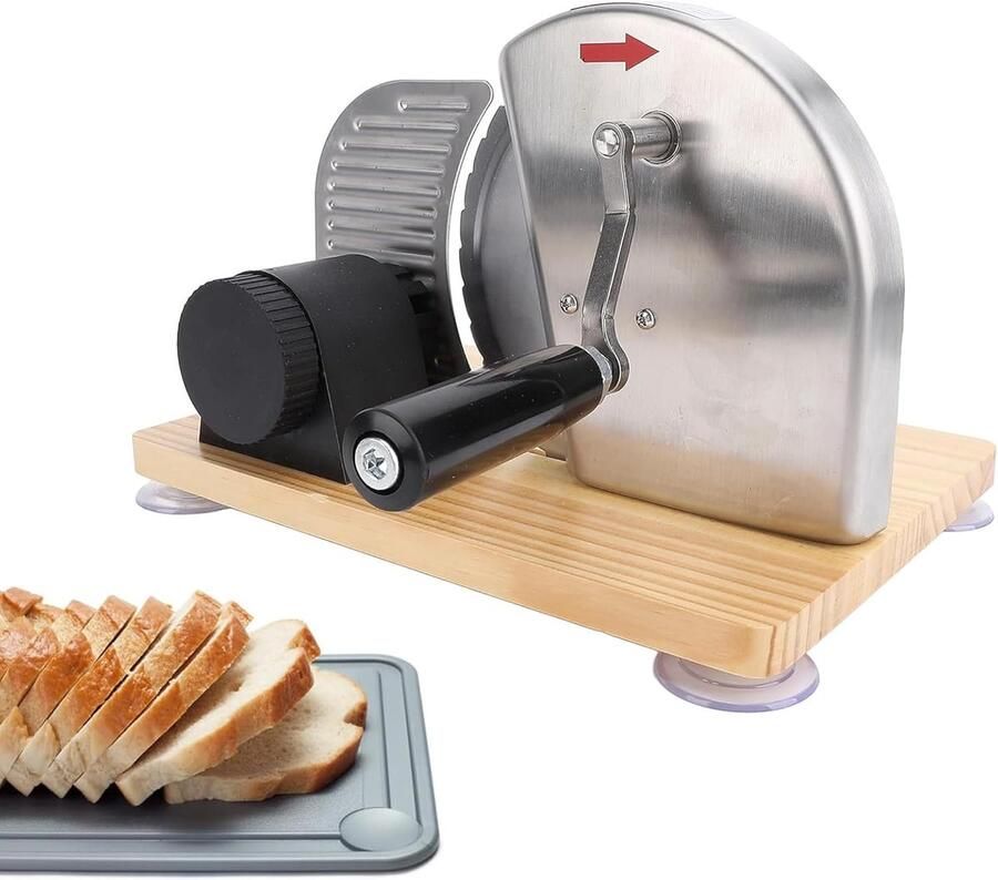 Handmatige Broodsnijder Broodslicer Slicer Gelijkmatig Snijden Verstelbare Dikte 33cm Lengte