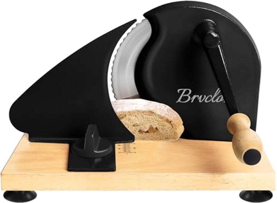 Handmatige broodsnijmachine voor zuurdesembrood verstelbare dikte en gelijkmatig snijden