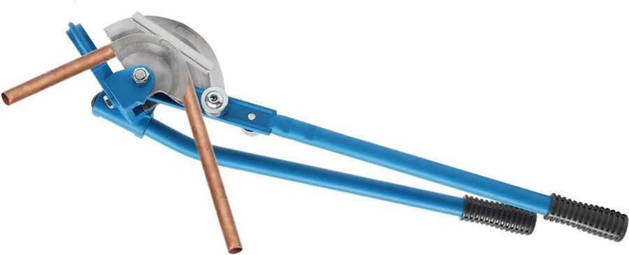 Handmatige buisbuigmachine 0-90° buisbuigmachine aluminiumlegering buisbuiger blauw 15 mm 22 mm geschikt voor koperen buizen aluminium buizen dunwandige ijzeren buizen enz