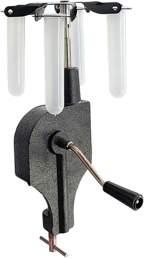 Handmatige Centrifuge Mini Mixer Laboratorium Scheiding Niet Afhankelijk Van Stroom 15ml * 4 Grijs