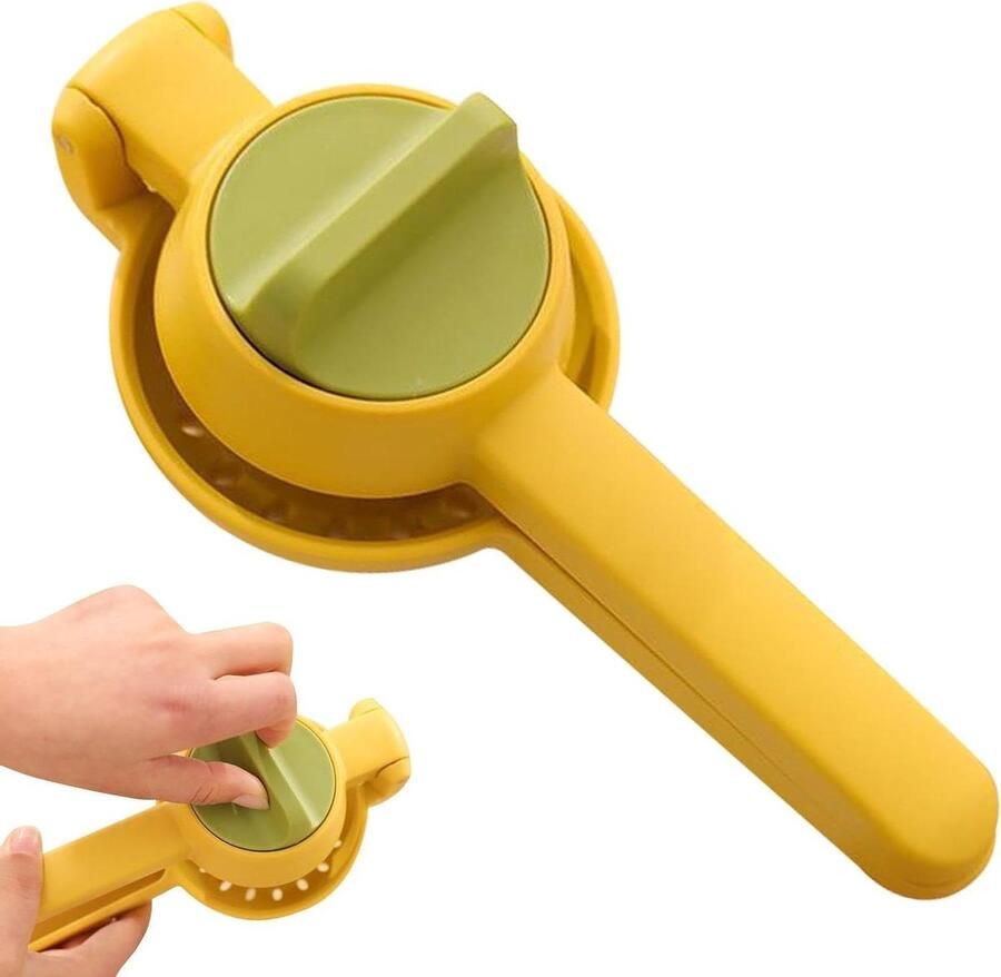 Handmatige Citroenpers Citruspers Limoen Squeezer Vers Sap Maken Ingebouwd Filterscherm 23 x 8.5 cm Wit