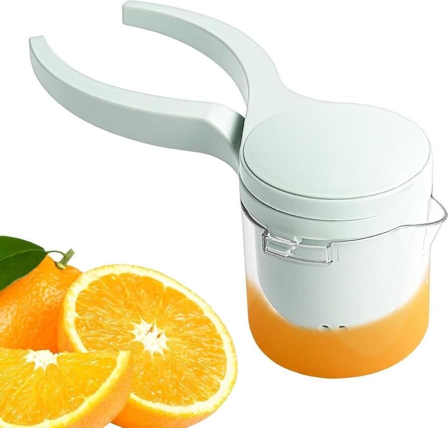 Handmatige citruspers Fruitpers keuken Verse sappen maken Onderhoudsvriendelijk ontwerp 28 x 11 x 28 cm Groen