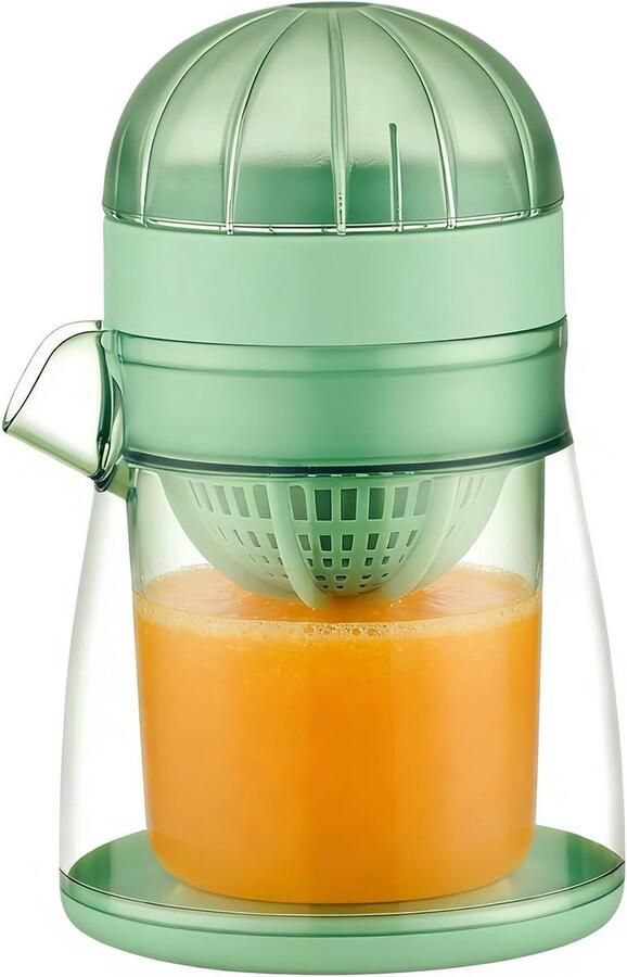 Handmatige Citruspers Fruitpers Sapbeker Sap Extraheren Dubbele Kop Ontwerp 18cm Hoog