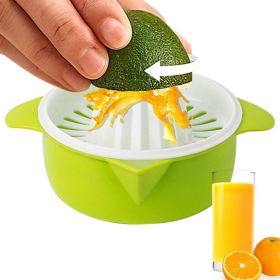 Handmatige Citruspers Keuken Gadget Verse Sapjes Maken Morsbestendig Ontwerp Compact Formaat Oranje Blauw Groen
