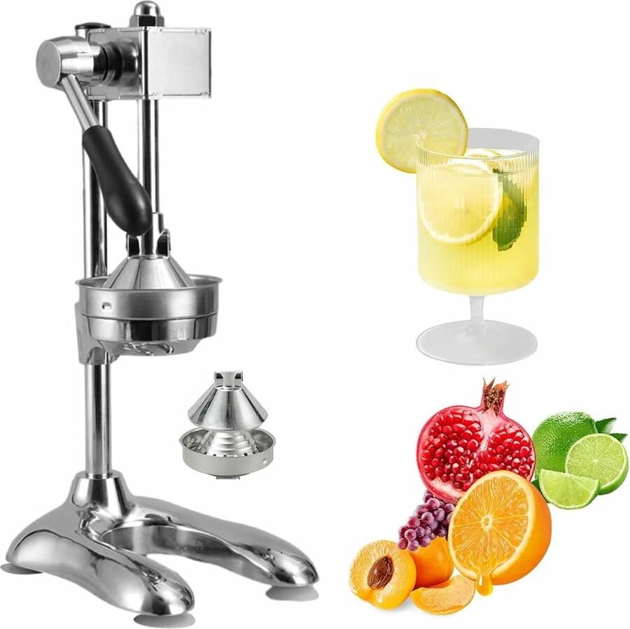 Handmatige Citruspers Keuken Gadget Verse Sappen Maken Robuust Roestvrij Staal 45 cm Hoog Gegalvaniseerd