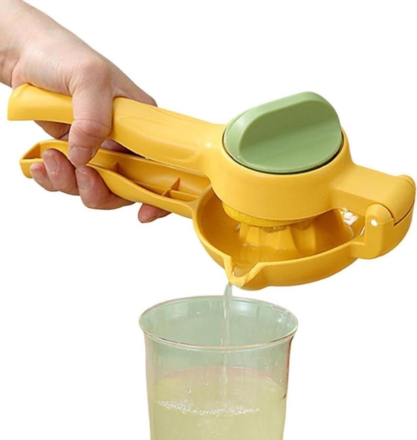 Handmatige Citruspers Keuken Sapcentrifuge Vers Sap Maken Hoge Extractie Snelheid 29 cm Lengte Citroen Geel