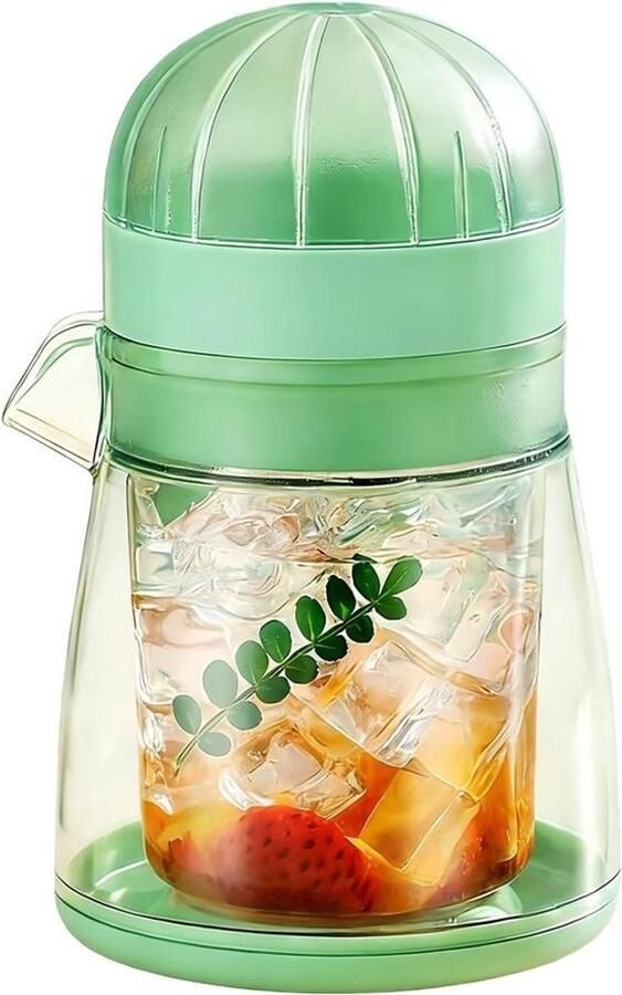 Handmatige Citruspers Keuken Sapcentrifuge Verse Sappen Maken Geoptimaliseerde Extractie 400 ml Wit