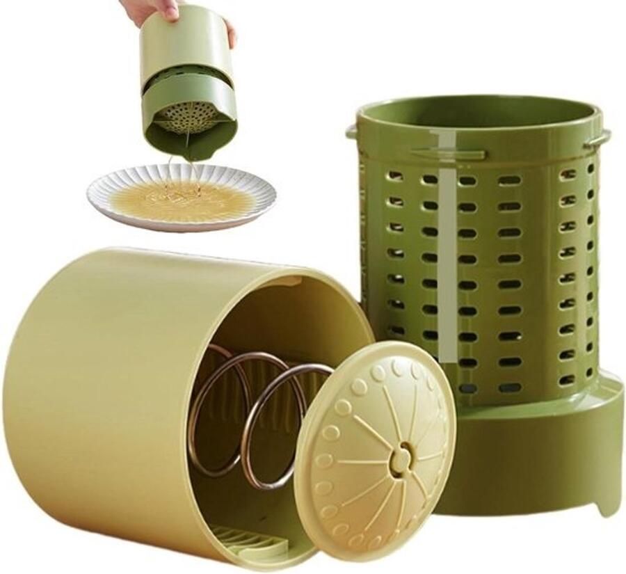 Handmatige citruspers Keuken sapmaker Verse sappen maken Stroom onafhankelijk 16 x 12 x 16 cm Groen