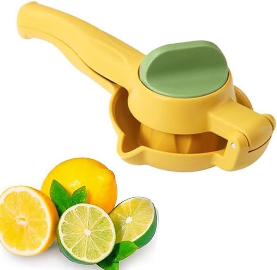 Handmatige citruspers Keukenpers Vers sap maken Intelligente rotatie 9 cm diameter Geel