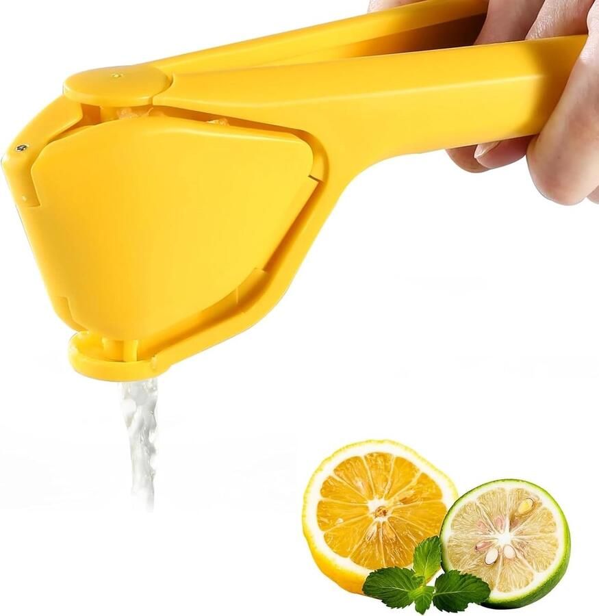 Handmatige Citruspers Sap Pers Verse Sappen Maken Innovatief Hefboommechanisme 23.5cm Lengte Geel