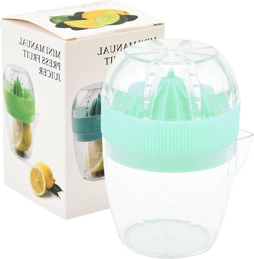 Handmatige Citruspers Sapcentrifuge Citrusschiller Vers Sap Maken Met Schenktuit 100 x 70 mm Groen