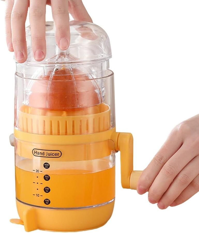 Handmatige Citruspers Sapcentrifuge Keuken Dranken Bereiden Met Schenktuit 119 x 181 cm Geel