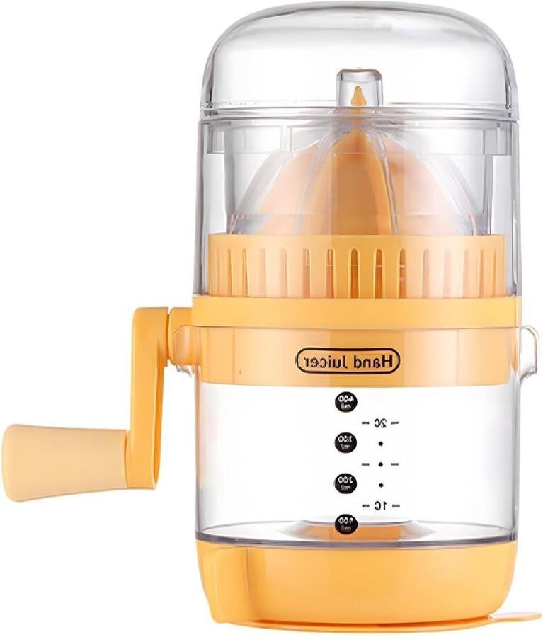 Handmatige Citruspers Sapcentrifuge Keuken Sap Maken Druppelvrije Schenktuit 116 x 179 cm Geel