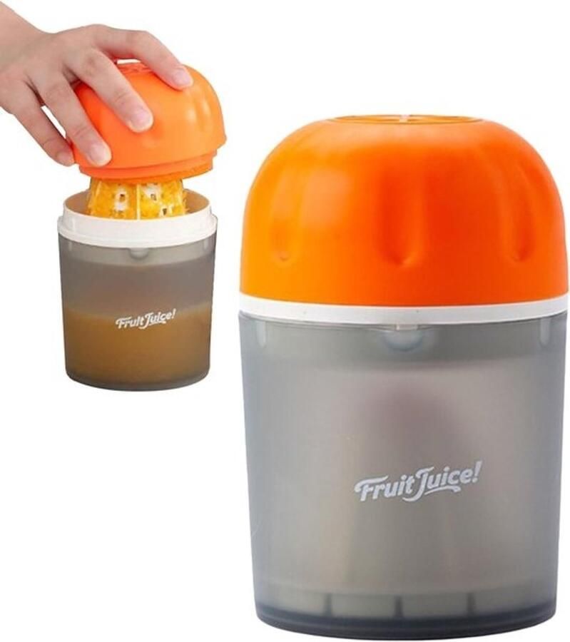 Handmatige Citruspers Sapcentrifuge Keukengerei Cocktails Maken Compact En Draagbaar 14.5 Cm Hoog Oranje