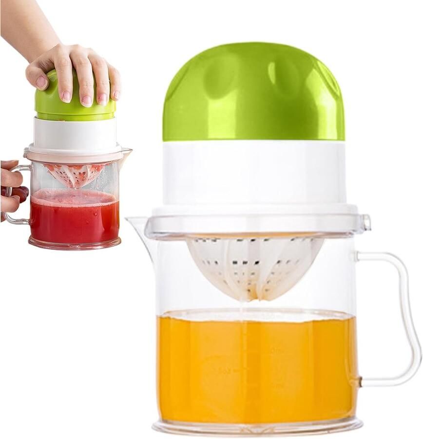 Handmatige Citruspers Sapcentrifuge Verse Sapjes Maken Compact Formaat 450 Ml Groente