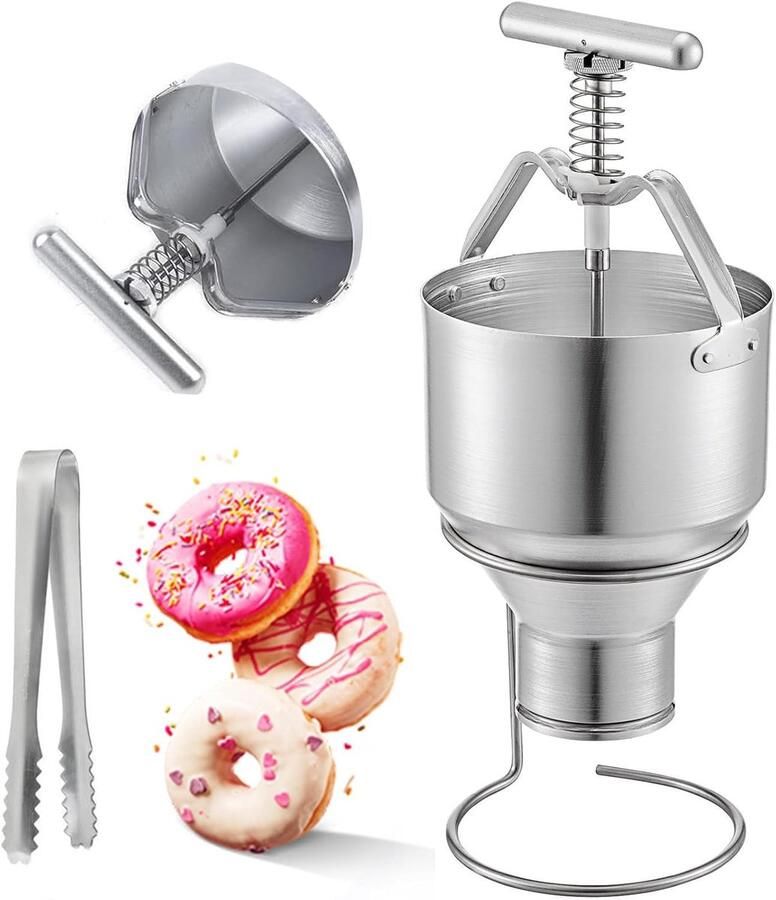 Handmatige Donut Maker Beslag Dispenser Zelf Donuts Maken 6 Verstelbare Maten 5L Capaciteit