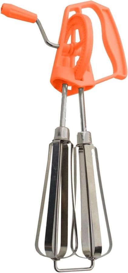 Handmatige Eierklopper Crankmixer Keukenmixer Beslag Mengen Roestvrijstalen Mengkoppen 109 x 138 x 109 cm Oranje