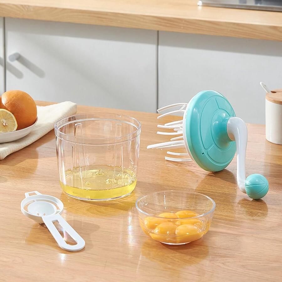 Handmatige Eierklopper Keuken Mixer Moeiteloos Mixen Ergonomische Handgreep 460 Gram Groen