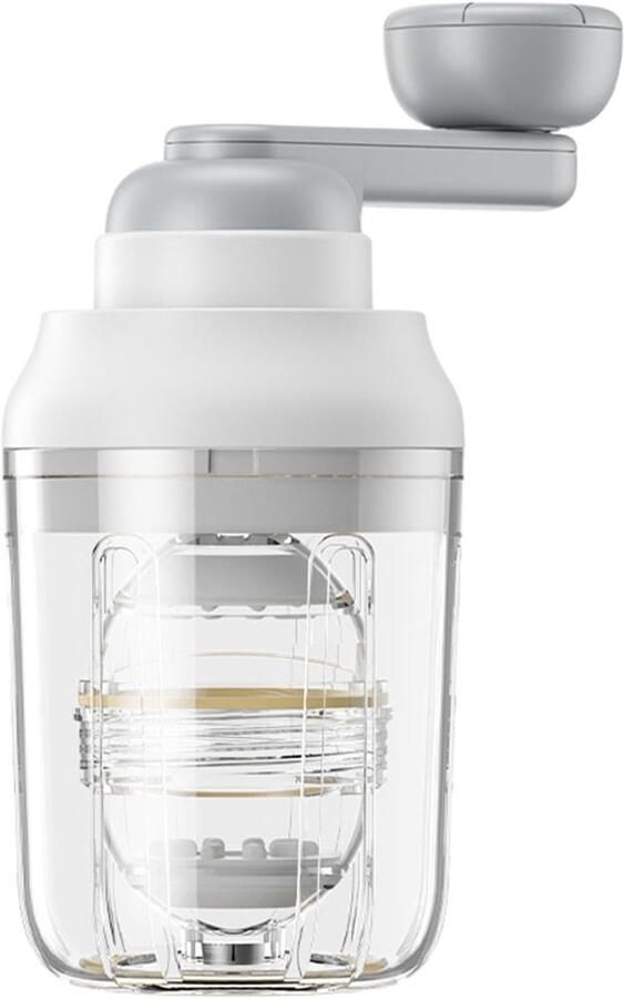 Handmatige eiershaker Gouden eiermixer Eieren mengen Houdt schalen intact 12x9x19 cm Wit