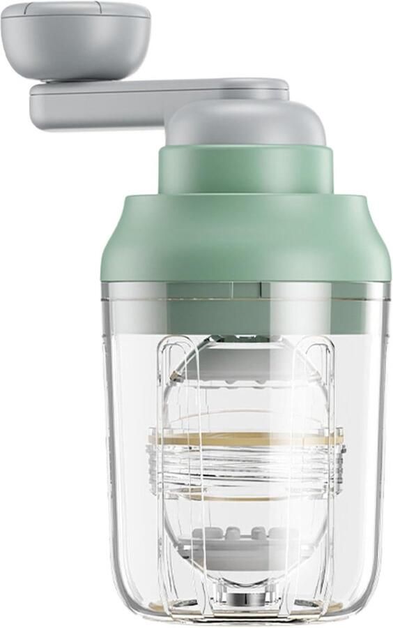 Handmatige eiershaker Gouden eiermixer Eieren mengen Zachte rubberen voering 12x9x19 cm Groen