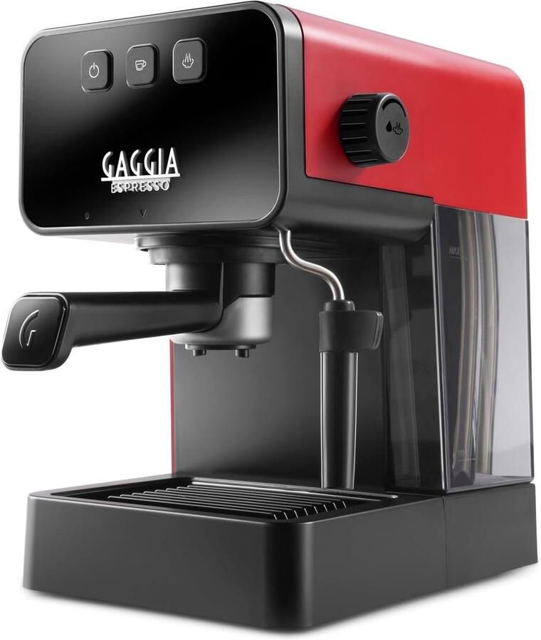 Espresso Machine Koffiezetapparaat Cappuccino Authentieke Espresso Maken Automatische Pre-Brewing 1.2 Liter Tank Rood