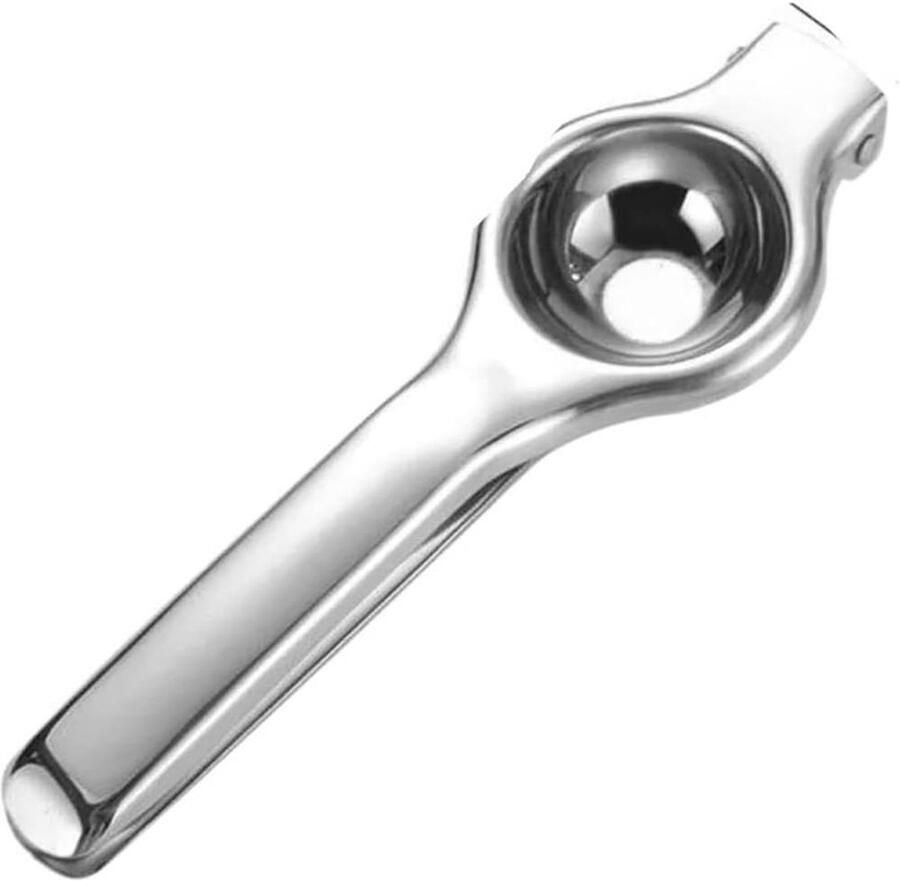 Handmatige Fruitpers Citruspers Keuken Vers Sap Persen Roestvrijstaal Clipontwerp 100mm Zilver
