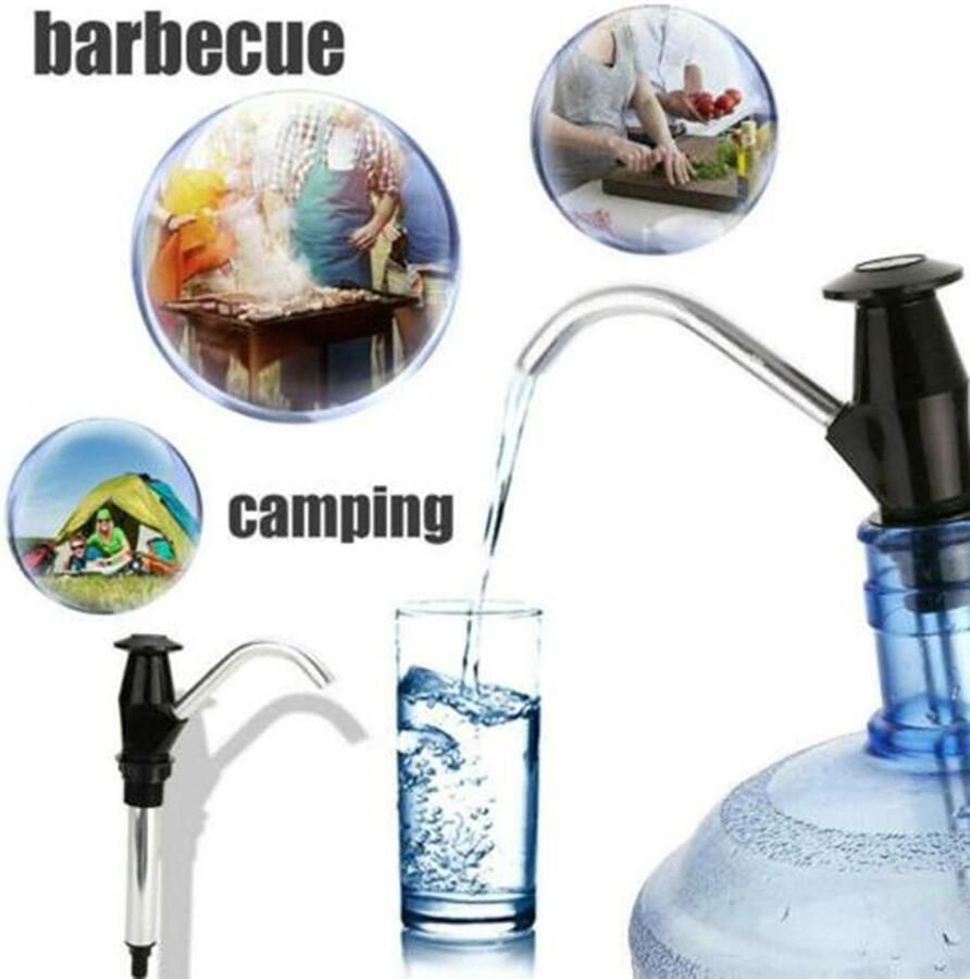 Handmatige gootsteen water handpomp pomp gereedschap kraan vervanging fles voor camper trailer camping barbecue boot voertuigen zwart