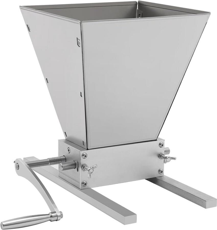 Handmatige Graanmolen Koffie Noten Mout Fijnmalen Thuis Duurzaam Roestvrij Staal 26cm Hoog Zilver