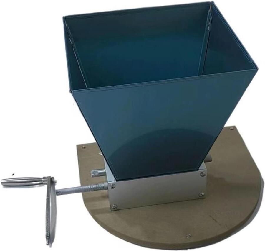 Handmatige Graanmolen Koffiemolen Moutmolen Granen Malen Verstelbare Lagers 31 cm Zilver