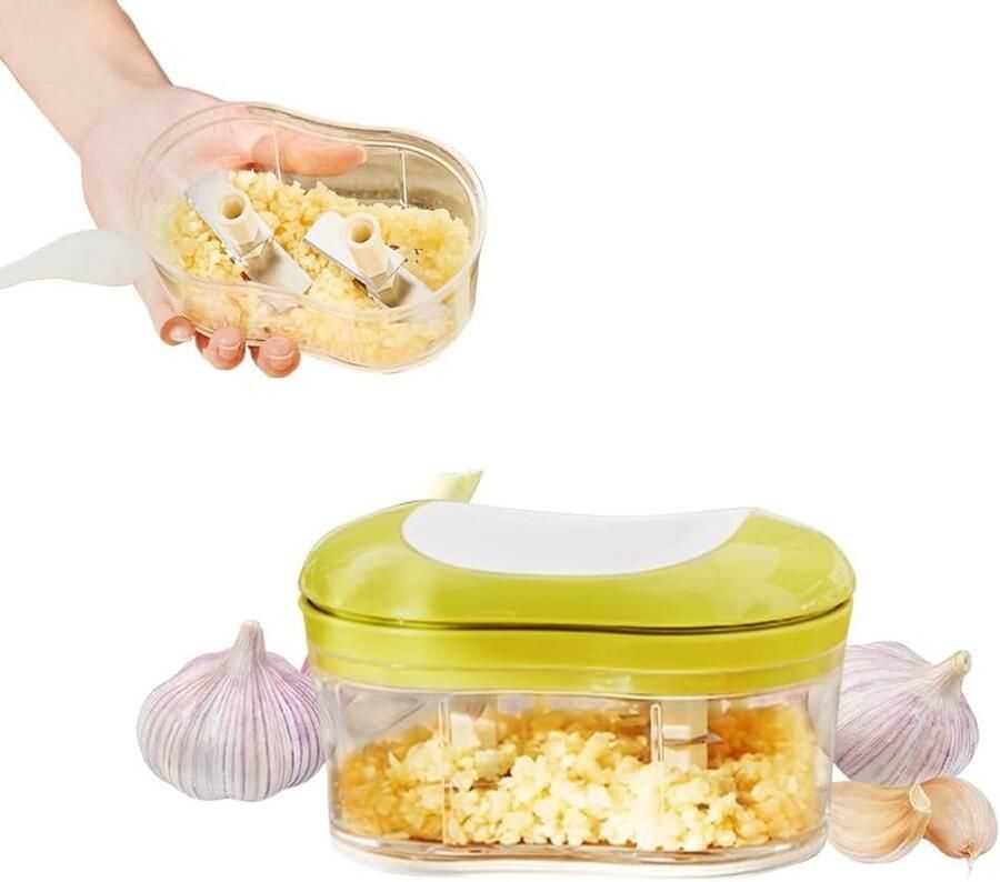 Handmatige Groente Chopper Keukenmachine Knoflooksnijder Snel Ingrediënten Snijden Eenvoudige Bediening Eén Hand