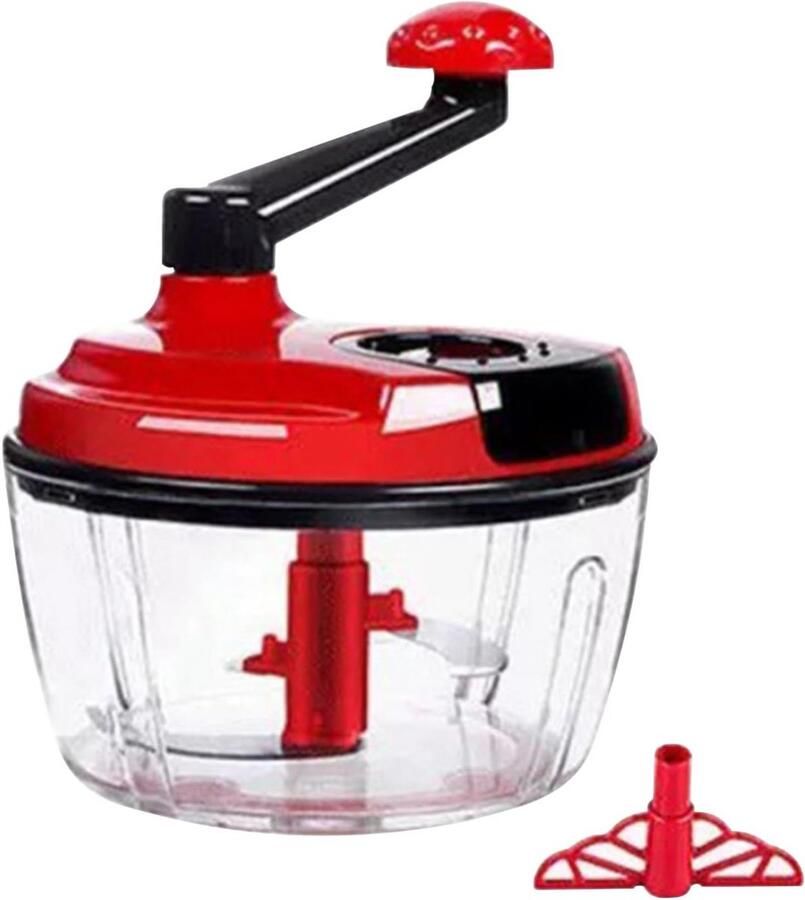 Handmatige Hakker Groente Mixer Maaltijden Voorbereiden Multifunctioneel Ontwerp 18.5 x 18.5 cm Grijs
