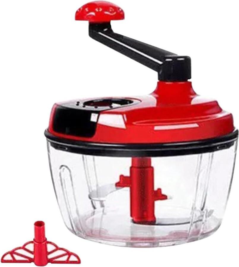 Handmatige Hakmolen Keukenmachine Notensnijder Groenten Versnipperen Met Trekkoord 20 cm Rood