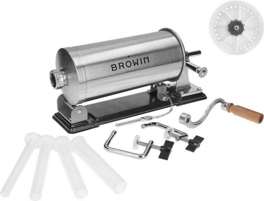 Handmatige Horizontale Worstmachine voor Zelfgemaakte Worsten Roestvrij Staal 2 5 kg Krachtige Capaciteit